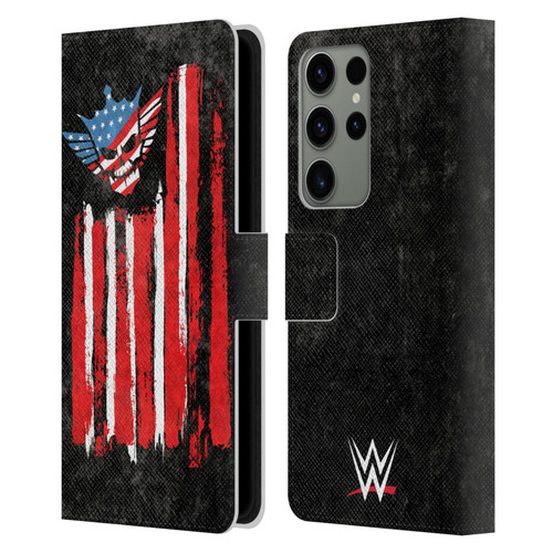 WWE Cody Rhodes American Nightmare Flag Leather Book Wallet Case Cover For Samsung Galaxy S23 Ultra 5G