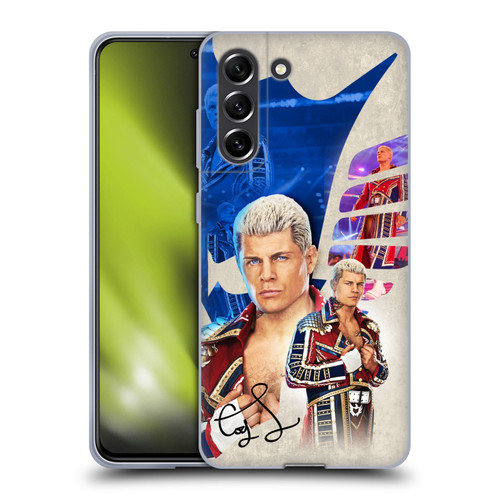 WWE Cody Rhodes Superstar Graphics Soft Gel Case for Samsung Galaxy S21 FE 5G