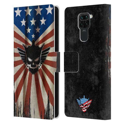 WWE Cody Rhodes Distressed Flag Leather Book Wallet Case Cover For Xiaomi Redmi Note 9 / Redmi 10X 4G