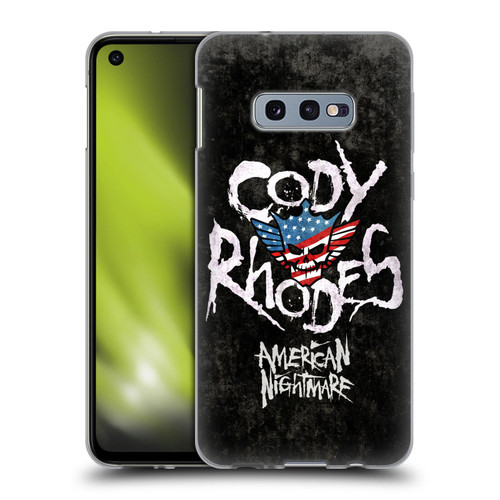 WWE Cody Rhodes Distressed Name Soft Gel Case for Samsung Galaxy S10e