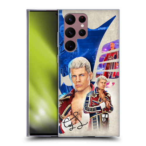 WWE Cody Rhodes Superstar Graphics Soft Gel Case for Samsung Galaxy S22 Ultra 5G