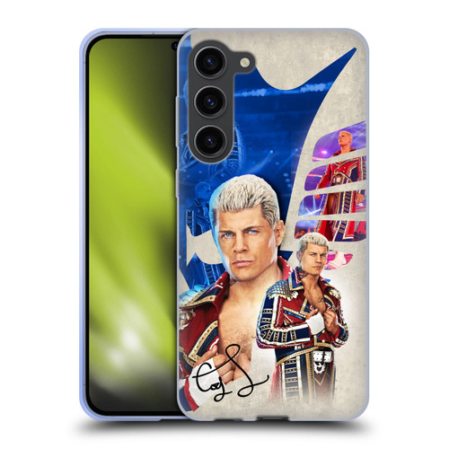 WWE Cody Rhodes Superstar Graphics Soft Gel Case for Samsung Galaxy S23+ 5G