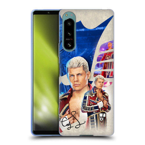 WWE Cody Rhodes Superstar Graphics Soft Gel Case for Sony Xperia 5 IV
