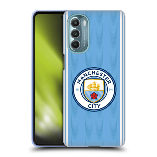 Manchester City Man City FC 2023/24 Badge Kit Home Soft Gel Case for Motorola Moto G Stylus 5G (2022)