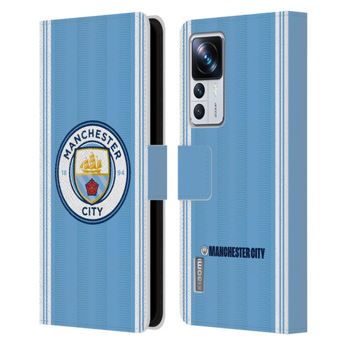 Manchester City Man City FC 2023/24 Badge Kit Home Leather Book Wallet Case Cover For Xiaomi 12T Pro