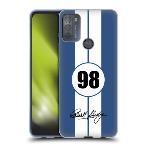 Shelby Car Graphics 1965 427 S/C Blue Soft Gel Case for Motorola Moto G50