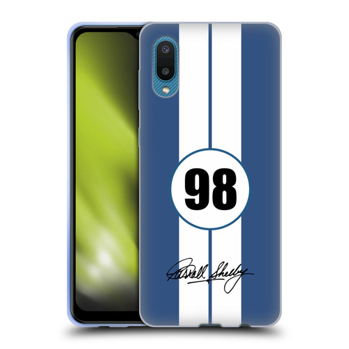 Shelby Car Graphics 1965 427 S/C Blue Soft Gel Case for Samsung Galaxy A02/M02 (2021)
