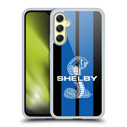 Shelby Car Graphics Blue Soft Gel Case for Samsung Galaxy A34 5G