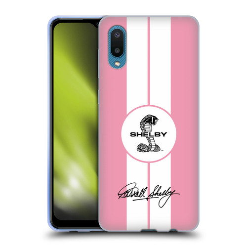 Shelby Car Graphics 1965 427 S/C Pink Soft Gel Case for Samsung Galaxy A02/M02 (2021)