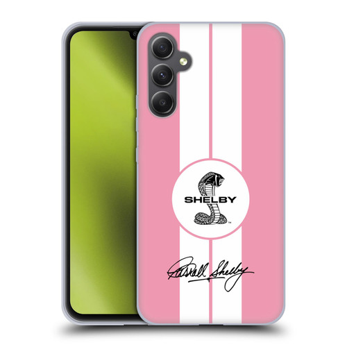 Shelby Car Graphics 1965 427 S/C Pink Soft Gel Case for Samsung Galaxy A34 5G