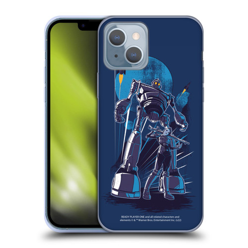 Ready Player One Graphics Iron Giant Soft Gel Case for Apple iPhone 14