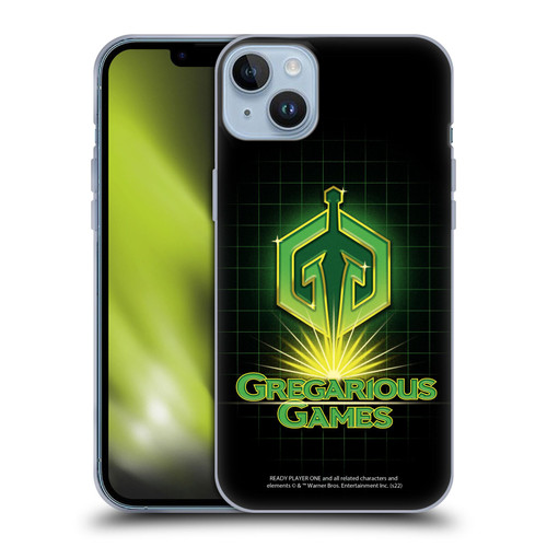 Ready Player One Graphics Logo Soft Gel Case for Apple iPhone 14 Plus