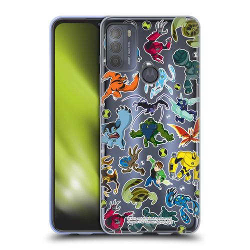 Ben 10: Ultimate Alien Graphics Alien Pattern Soft Gel Case for Motorola Moto G50