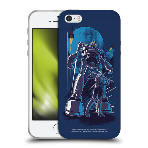Ready Player One Graphics Iron Giant Soft Gel Case for Apple iPhone 5 / 5s / iPhone SE 2016