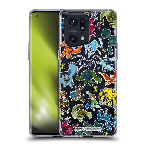 Ben 10: Ultimate Alien Graphics Alien Pattern Soft Gel Case for OPPO Find X5 Pro