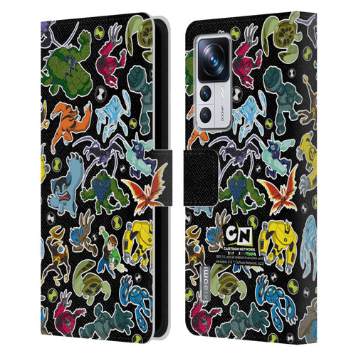 Ben 10: Ultimate Alien Graphics Alien Pattern Leather Book Wallet Case Cover For Xiaomi 12T Pro