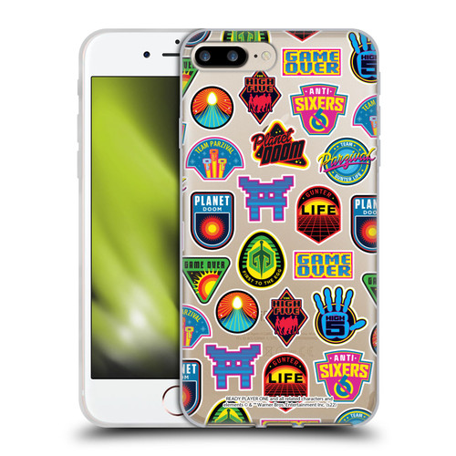 Ready Player One Graphics Collage Soft Gel Case for Apple iPhone 7 Plus / iPhone 8 Plus