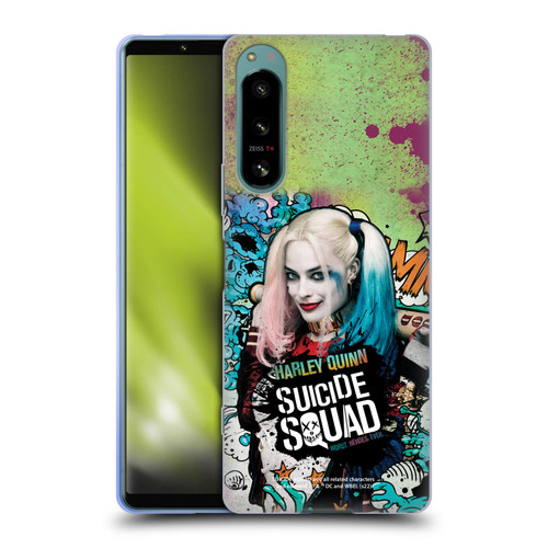 Suicide Squad 2016 Graphics Harley Quinn Poster Soft Gel Case for Sony Xperia 5 IV