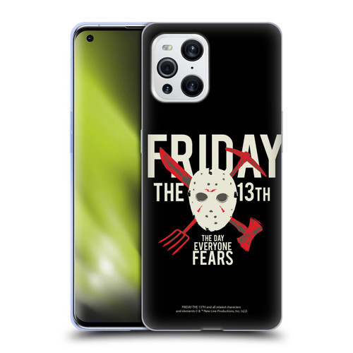 Friday the 13th 1980 Graphics The Day Everyone Fears Soft Gel Case for OPPO Find X3 / Pro