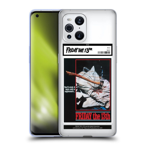 Friday the 13th 1980 Graphics Poster 2 Soft Gel Case for OPPO Find X3 / Pro