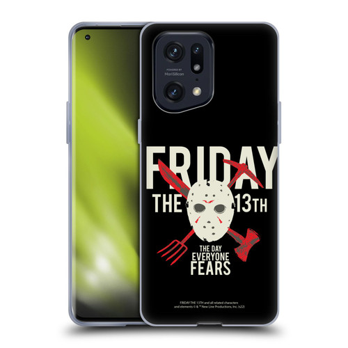 Friday the 13th 1980 Graphics The Day Everyone Fears Soft Gel Case for OPPO Find X5 Pro