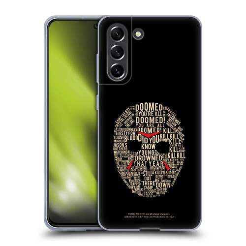 Friday the 13th 1980 Graphics Typography Soft Gel Case for Samsung Galaxy S21 FE 5G