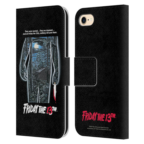 Friday the 13th 1980 Graphics Poster Leather Book Wallet Case Cover For Apple iPhone 7 / 8 / SE 2020 & 2022
