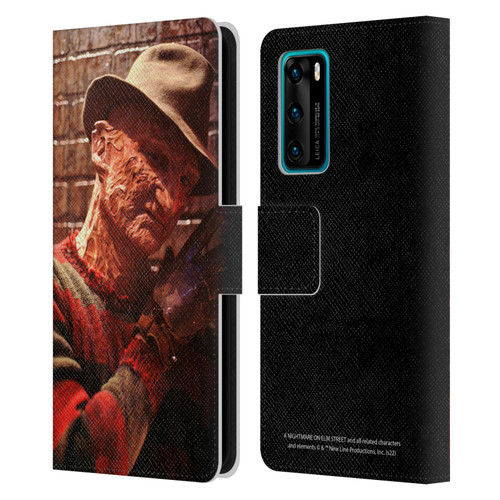 A Nightmare On Elm Street 3 Dream Warriors Graphics Freddy 3 Leather Book Wallet Case Cover For Huawei P40 5G