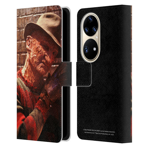 A Nightmare On Elm Street 3 Dream Warriors Graphics Freddy 3 Leather Book Wallet Case Cover For Huawei P50 Pro