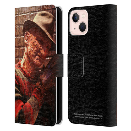 A Nightmare On Elm Street 3 Dream Warriors Graphics Freddy 3 Leather Book Wallet Case Cover For Apple iPhone 13