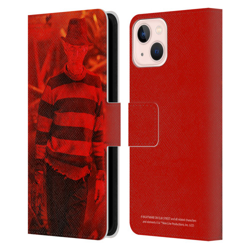 A Nightmare On Elm Street 3 Dream Warriors Graphics Freddy 2 Leather Book Wallet Case Cover For Apple iPhone 13