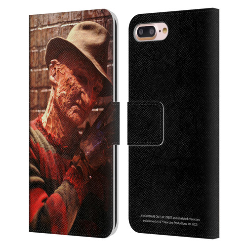 A Nightmare On Elm Street 3 Dream Warriors Graphics Freddy 3 Leather Book Wallet Case Cover For Apple iPhone 7 Plus / iPhone 8 Plus