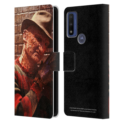 A Nightmare On Elm Street 3 Dream Warriors Graphics Freddy 3 Leather Book Wallet Case Cover For Motorola G Pure