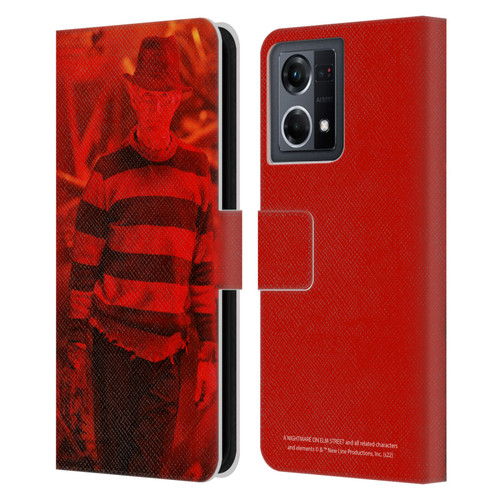 A Nightmare On Elm Street 3 Dream Warriors Graphics Freddy 2 Leather Book Wallet Case Cover For OPPO Reno8 4G