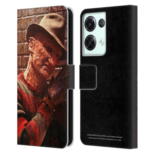 A Nightmare On Elm Street 3 Dream Warriors Graphics Freddy 3 Leather Book Wallet Case Cover For OPPO Reno8 Pro
