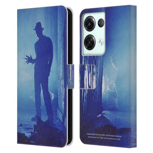 A Nightmare On Elm Street 3 Dream Warriors Graphics Freddy Leather Book Wallet Case Cover For OPPO Reno8 Pro