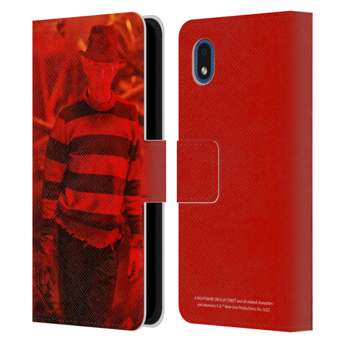 A Nightmare On Elm Street 3 Dream Warriors Graphics Freddy 2 Leather Book Wallet Case Cover For Samsung Galaxy A01 Core (2020)