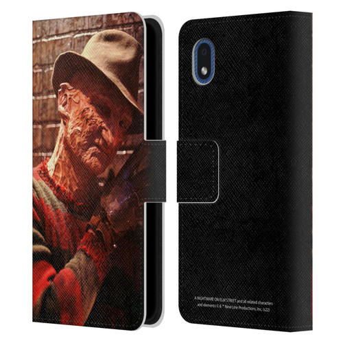 A Nightmare On Elm Street 3 Dream Warriors Graphics Freddy 3 Leather Book Wallet Case Cover For Samsung Galaxy A01 Core (2020)