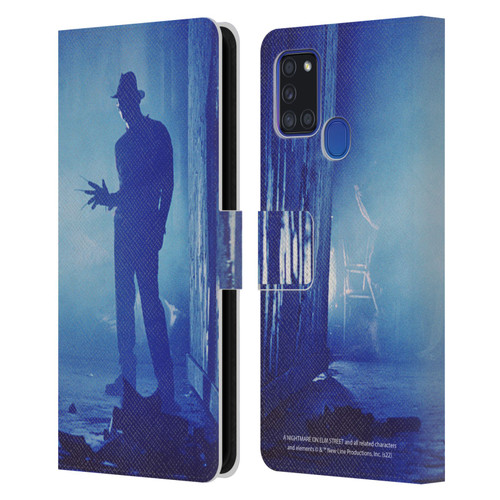 A Nightmare On Elm Street 3 Dream Warriors Graphics Freddy Leather Book Wallet Case Cover For Samsung Galaxy A21s (2020)
