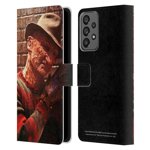 A Nightmare On Elm Street 3 Dream Warriors Graphics Freddy 3 Leather Book Wallet Case Cover For Samsung Galaxy A73 5G (2022)