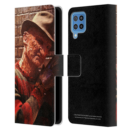 A Nightmare On Elm Street 3 Dream Warriors Graphics Freddy 3 Leather Book Wallet Case Cover For Samsung Galaxy F22 (2021)