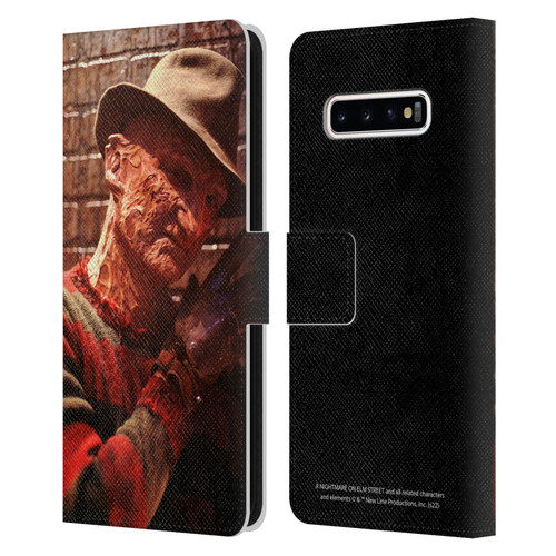 A Nightmare On Elm Street 3 Dream Warriors Graphics Freddy 3 Leather Book Wallet Case Cover For Samsung Galaxy S10+ / S10 Plus