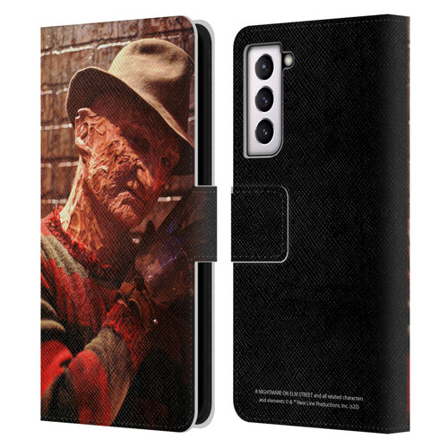 A Nightmare On Elm Street 3 Dream Warriors Graphics Freddy 3 Leather Book Wallet Case Cover For Samsung Galaxy S21 5G