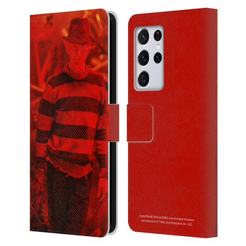 A Nightmare On Elm Street 3 Dream Warriors Graphics Freddy 2 Leather Book Wallet Case Cover For Samsung Galaxy S21 Ultra 5G