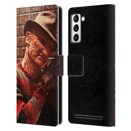 A Nightmare On Elm Street 3 Dream Warriors Graphics Freddy 3 Leather Book Wallet Case Cover For Samsung Galaxy S21+ 5G