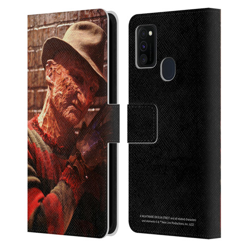 A Nightmare On Elm Street 3 Dream Warriors Graphics Freddy 3 Leather Book Wallet Case Cover For Samsung Galaxy M30s (2019)/M21 (2020)