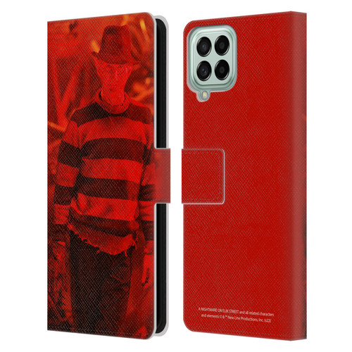 A Nightmare On Elm Street 3 Dream Warriors Graphics Freddy 2 Leather Book Wallet Case Cover For Samsung Galaxy M33 (2022)