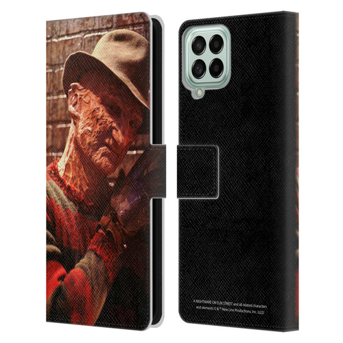 A Nightmare On Elm Street 3 Dream Warriors Graphics Freddy 3 Leather Book Wallet Case Cover For Samsung Galaxy M33 (2022)