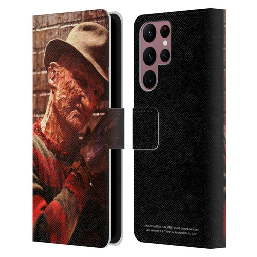 A Nightmare On Elm Street 3 Dream Warriors Graphics Freddy 3 Leather Book Wallet Case Cover For Samsung Galaxy S22 Ultra 5G