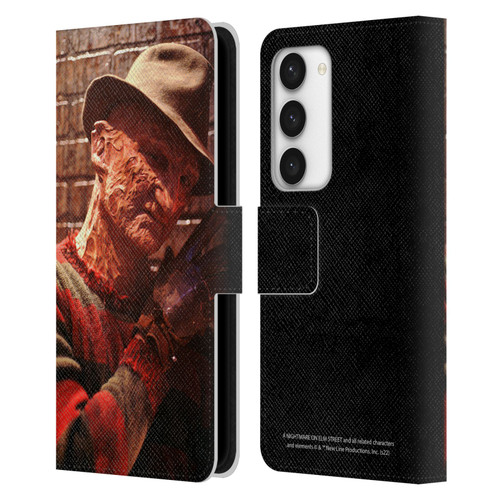 A Nightmare On Elm Street 3 Dream Warriors Graphics Freddy 3 Leather Book Wallet Case Cover For Samsung Galaxy S23 5G